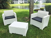 комплект мебели nebraska terrace белый в официальном магазине viva-verde.ru