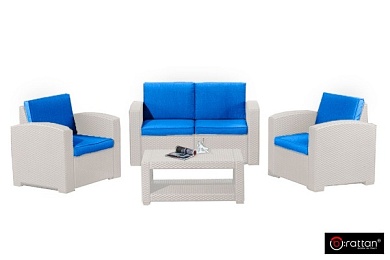 комплект мебели rattan premium 4, серый в официальном магазине viva-verde.ru