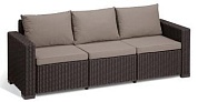 диван калифорния 3-х местный (california 3 sofa), коричневый в официальном магазине viva-verde.ru