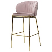 Стул барный coral, велюр, розовый от производителя. Магазин дизайнерской мебели. ⭐ Более 100 видов столов, стульев, диваны, кресла, обеденные группы, лаунж-зоны.