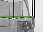 Батут с сеткой внутри Unix 6 FT 1,83 м лестница зеленый