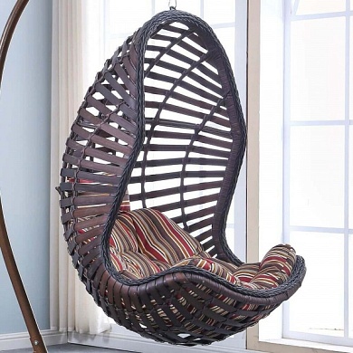 картинка подвесное кресло из ротанга 810a brown от производителя в интернет-магазине viva-verde.ru