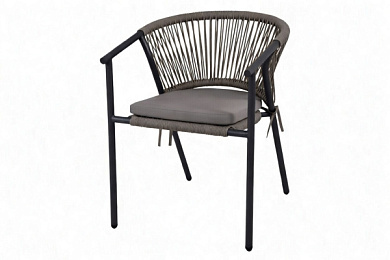 mokka лион / lyon стул с подушкой, цвет серый в официальном магазине viva-verde.ru