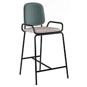 Стул полубарный ror, 2 frame, велюр, черный/зеленый/розовый от производителя. Магазин дизайнерской мебели. ⭐ Более 100 видов столов, стульев, диваны, кресла, обеденные группы, лаунж-зоны.