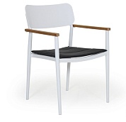 domingo, кресло обеденное белый / серый, алюминий в официальном магазине viva-verde.ru