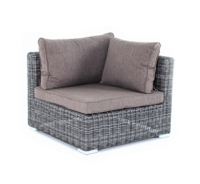 "лунго" модуль диванный угловой с подушками, цвет графит в официальном магазине viva-verde.ru