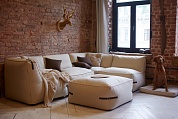 Модульный диван Premium c ремешками из кожи купить по цене от 1950 руб от производителя. Более 100 видов диванов, кресел, пуфы, лежаки, кресло-мешок