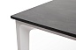 "Малага" обеденный стол из HPL 90х90см, цвет "серый гранит", каркас белый