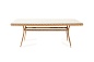 "Латте" плетеный стол из искусственного ротанга 200х90см, цвет соломенный