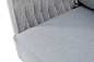 "Монако" диван 2-местный плетеный из роупа, каркас алюминий светло-серый (RAL7035) муар, роуп светло-серый 40 мм, ткань светло-серая