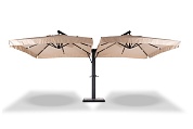 "рим" зонт уличный с 2 куполами на металлической опоре в официальном магазине viva-verde.ru
