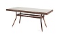 "Латте" плетеный стол из искусственного ротанга 140х80см, цвет коричневый
