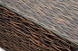"Капучино" журнальный столик из искусственного ротанга (гиацинт), цвет коричневый