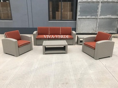 мебель rattan premium 5, серый в официальном магазине viva-verde.ru