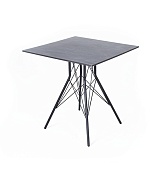 "конте" интерьерный стол из hpl 63x63см, цвет "серый гранит" в официальном магазине viva-verde.ru