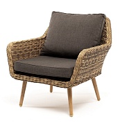 "прованс" кресло из искусственного ротанга, цвет соломенный в официальном магазине viva-verde.ru