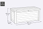 Сундук Деко 630л (Deco deck 630 L Ashwood) светло-коричневый