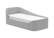 Диван-кровать KIDI Soft с низким изножьем 90*200 см (серый)  по выгодным ценам с доставкой по Москве и Регионам от производителя. Более 50 видов детских кроваток, диванов, стульчиков, столов, комплектов. Доставка 24/7. Фирменная гарантия на детскую мебель.