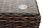 "Лунго" журнальный столик плетеный (гиацинт), цвет коричневый