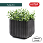 Кашпо Куб L (Keter сube planter L) коричневый