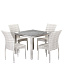 Комплект плетеной мебели T257C/Y380-W85-90x90 4Pcs Latte