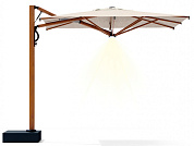 зонт профессиональный 2.9х2.9 м с подсветкой scolaro astro timber light в официальном магазине viva-verde.ru