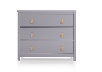 Комод Wood 3 ящика (серый)  по выгодным ценам с доставкой по Москве и Регионам от производителя. Более 50 видов детских кроваток, диванов, стульчиков, столов, комплектов. Доставка 24/7. Фирменная гарантия на детскую мебель.