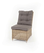 "бергамо" плетеный центральный модуль дивана, цвет соломенный в официальном магазине viva-verde.ru