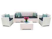 комплект мебели из ротанга nebraska 3 set белый в официальном магазине viva-verde.ru