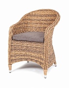 "равенна" плетеное кресло из искусственного ротанга (гиацинт), цвет соломенный в официальном магазине viva-verde.ru