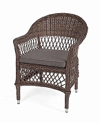 "сицилия" плетеный стул из искусственного ротанга, цвет коричневый в официальном магазине viva-verde.ru