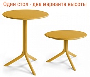 стол пластиковый обеденный nardi spritz + spritz mini в официальном магазине viva-verde.ru