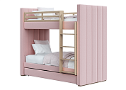 Кровать двухъярусная Cosy (розовый)  по выгодным ценам с доставкой по Москве и Регионам от производителя. Более 50 видов детских кроваток, диванов, стульчиков, столов, комплектов. Доставка 24/7. Фирменная гарантия на детскую мебель.