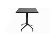 стол складной квадратный frasca mini 70*70, антрацит (база + столешница) в официальном магазине viva-verde.ru