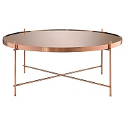 Стол josen, D84,8 см, розовый/медный от производителя. Магазин дизайнерской мебели. ⭐ Более 100 видов столов, стульев, диваны, кресла, обеденные группы, лаунж-зоны.