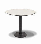 "каффе" интерьерный стол из hpl круглый ø70см, цвет молочный в официальном магазине viva-verde.ru