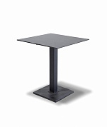 "каффе" интерьерный стол из hpl квадратный 80х80см, цвет "серый гранит" в официальном магазине viva-verde.ru