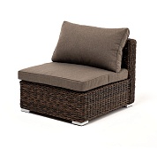 "лунго" модуль диванный прямой с подушками, цвет коричневый (гиацинт) в официальном магазине viva-verde.ru