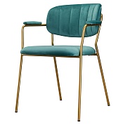 Стул eirill, велюр, темно-зеленый от производителя. Магазин дизайнерской мебели. ⭐ Более 100 видов столов, стульев, диваны, кресла, обеденные группы, лаунж-зоны.