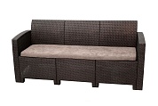 диван трехместный b:rattan arizona, венге (3-х местная подушка) в официальном магазине viva-verde.ru