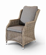 "неаполь" плетеный стул из искусственного ротанга, цвет серо-соломенный в официальном магазине viva-verde.ru