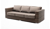 "боно" диван из искусственного ротанга трехместный, цвет коричневый в официальном магазине viva-verde.ru