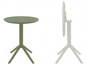 стол пластиковый складной siesta contract sky folding table ø60 в официальном магазине viva-verde.ru